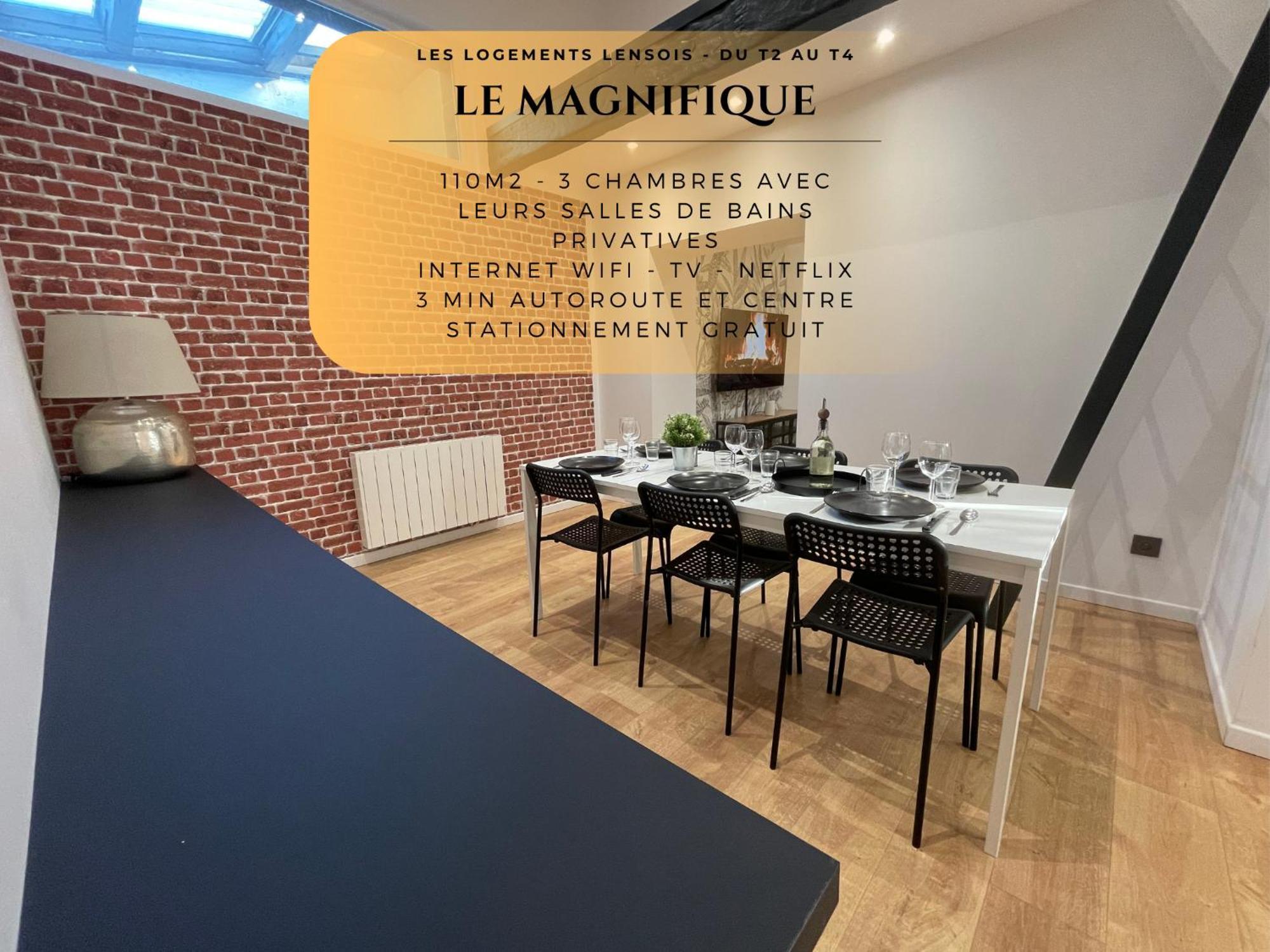 Les 3 Suites - 6 Personnes - 3 Chambres Avec Sdb Privatives Lens Exteriér fotografie